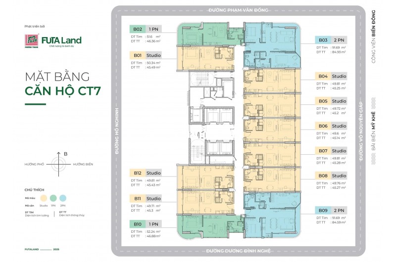 TIME SQUARE chính thức mở bán GD1 View biển trực diện biển Mỹ Khê , sở hữu lâu dài